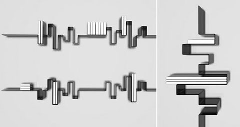 有故事的書架（Storyline Shelf），設計者：Frederik Roije很有意思，